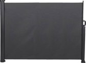 Infinity Goods Uittrekbaar Windscherm – 300 x 140 cm – Uitschuifbaar – Oprolbaar – Zonnescherm – Tuin, Strand, Terras, Balkon, Camping - Privacy – Zijluifel – Weerbestendig - Antraciet