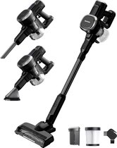 Bol.com Auronic Steelstofzuiger Draadloos - Zelfstaande Steelstofzuiger - Zonder Zak - 220W - Vacuum Cleaner - Zwart aanbieding