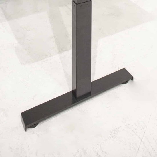 Dextro plus zit/sta 160x80cm, electrisch hoogte verstelbare werkplek, T-poot frame. Frame kleur zwart (RAL9005)
