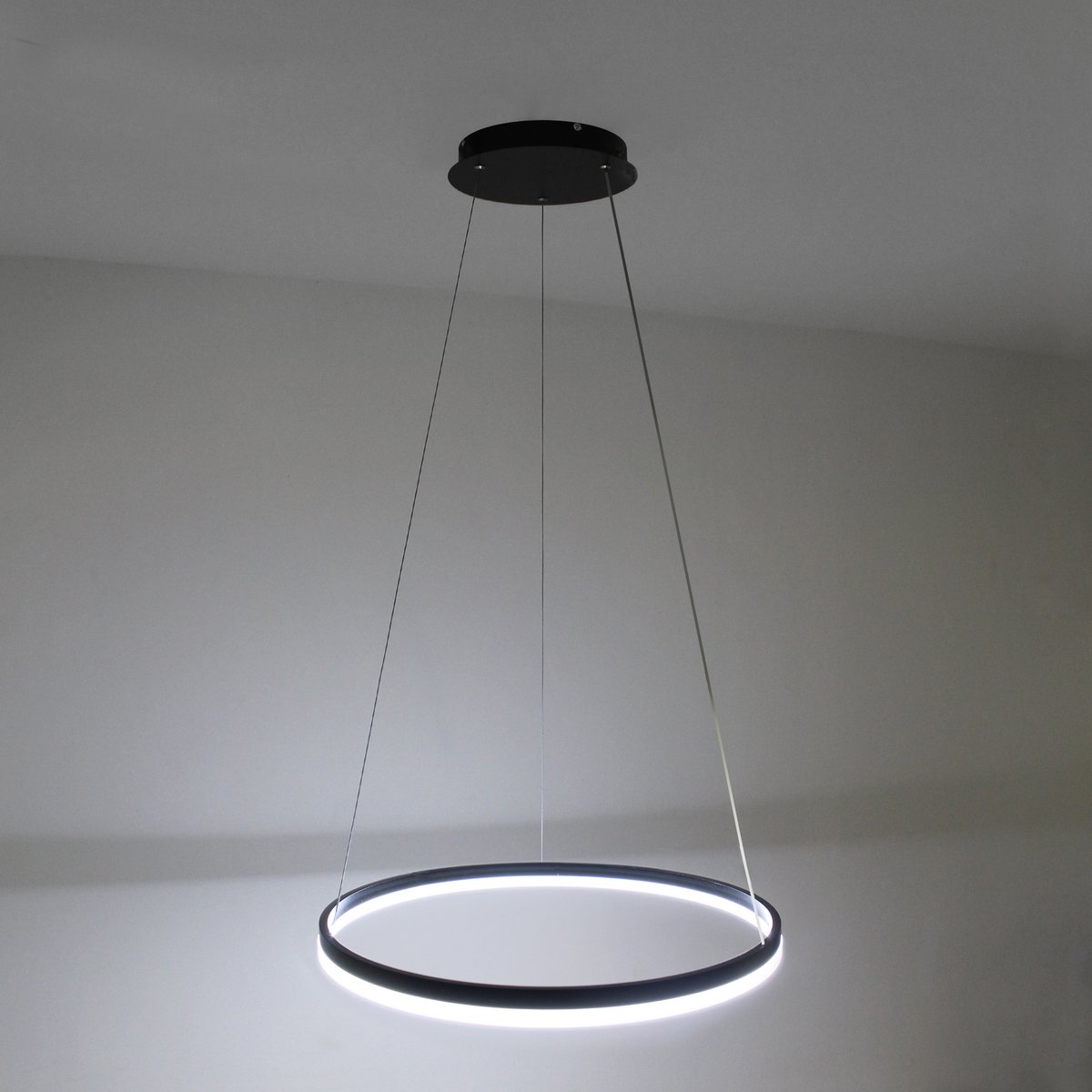 Hanglampen Eetkamer Industrieel - Hanglamp Zwart Woonkamer - Plafondlamp - 60cm
