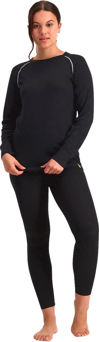 NOMAD® Lichtgewicht Thermoshirt Dames - Lange mouwen - L - Baselayer - Longsleeve Thermo - Droog & Warm - Zwart van Merkloos — afbeelding 2