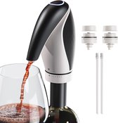 Carafe Aérateur De Vin électrique Vinflow, Carafe à Vin électrique Rechargeable Avec Bec Verseur, Aérateur De Vin Doseur Avec Base Et Modes De Versement Par Pression Pour Les Amateurs De Vin