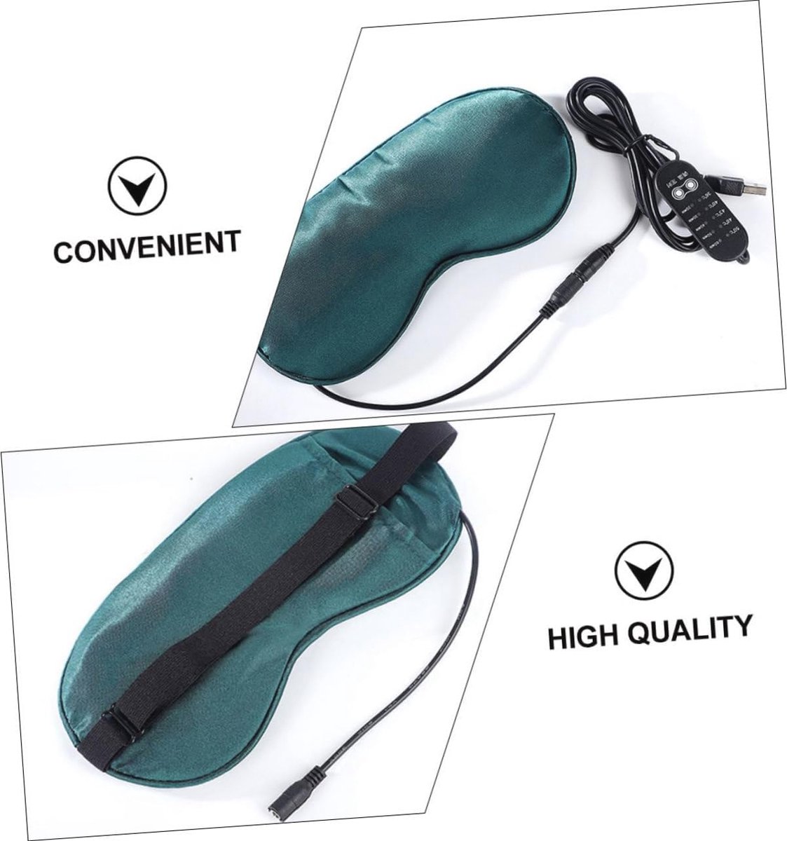 Verwarmd USB Oogmasker - 2 Sets Slaapmasker met Stoom en Temperatuurregeling — cadeau in Verzorging - foto 6