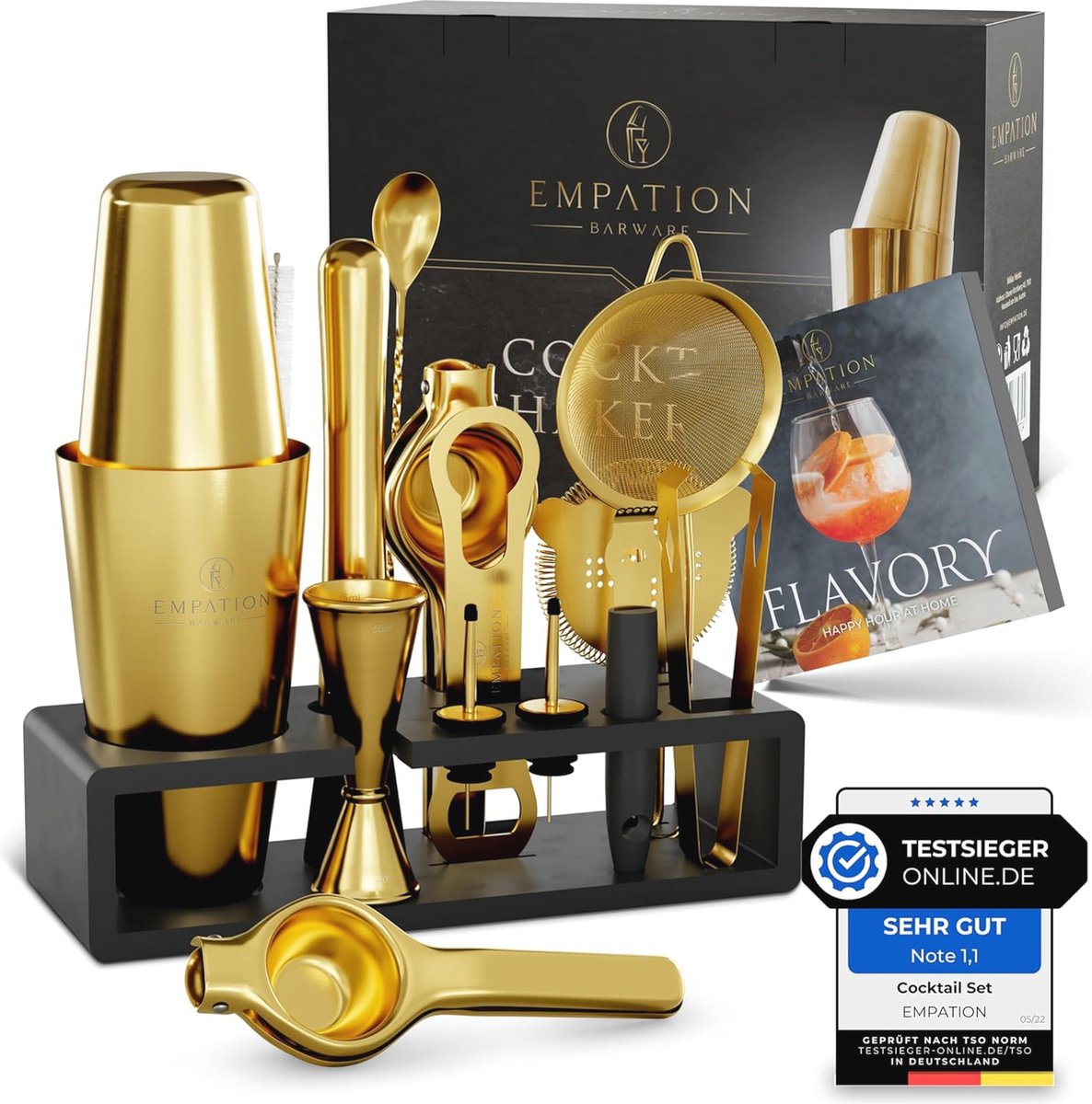 Cocktailset Goud - Professionele Shaker en Baraccessoires voor Cocktails