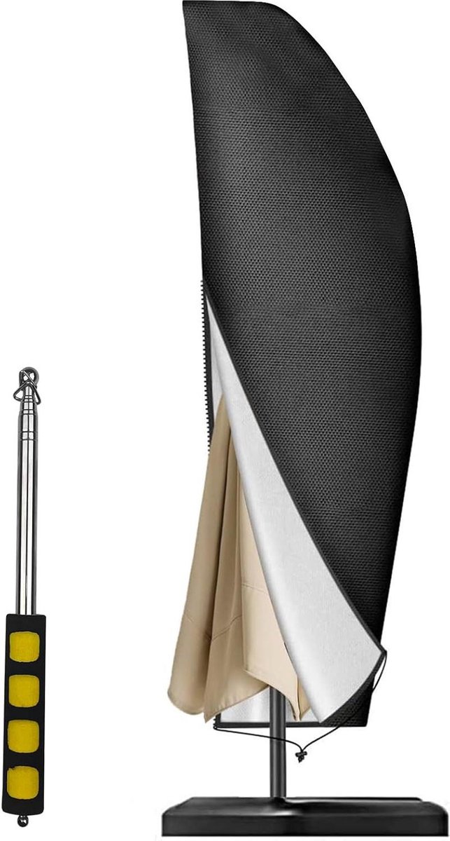 Parasolhoes waterdicht - Zweefparasolhoes voor marktparasol - Tuinparasolhoes met stang