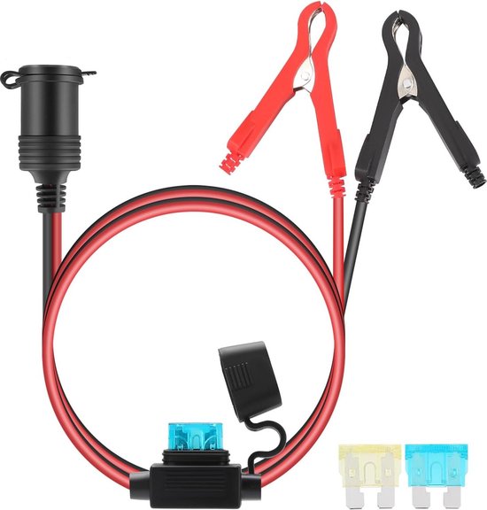 AFERIY Auto oplaadkabel met sigarettenaansteker op XT90, 3 meter, 14AWG (2mm²), rood en zwart