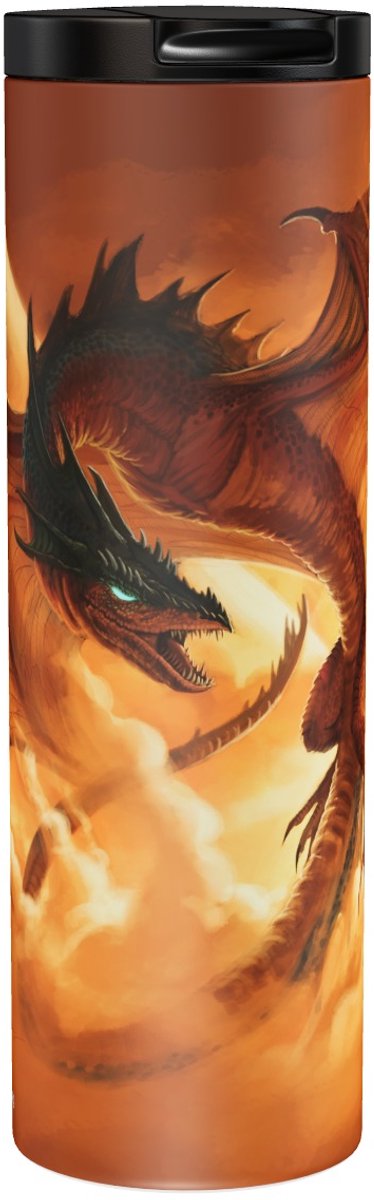 Draak Draken Dragon At Sunrise - Thermosbeker 500