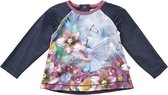Minymo - meisjes shirt - lange mouwen - blauw - Maat 74