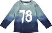 Minymo -  jongens shirt - lange mouwen - navy blauw - Maat 68
