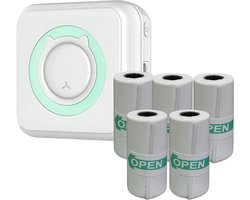 Draagbare Smart Foto Printer - Mini Printer - Label Printer - Portable Printer - Inclusief 7x Rol Zelfklevend Printpapier - MINIPRINT