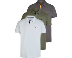 Tom Tailor Heren Polo Poloshirt 3-Pack regular fit Veelkleurig L Volwassenen - gemaakt van 100% katoen Tom Tailor Heren Polo Poloshirt 3-Pack regular fit Veelkleurig L Volwassenen - gemaakt van 100% katoen