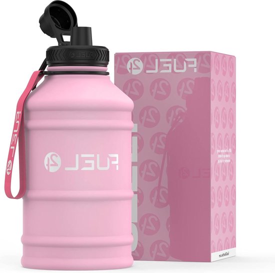 Fuel24 Kruik 2,2 Liter Waterfles Extra Sterk Flexmateriaal Druppelbestendig Pop Of Rietdopopties Grote Sportfles Bpa Gratis 662147986