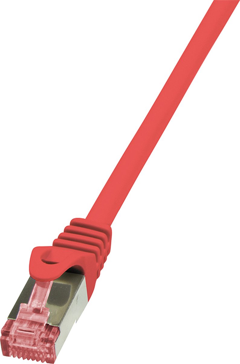Logilink  - Netwerkkabel - RJ45 - 0,25 m - Rood