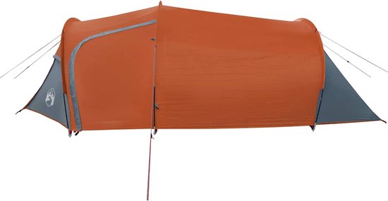 vidaXL - Tunneltent - 3-persoons - waterdicht - oranje van Vidaxl — afbeelding 3