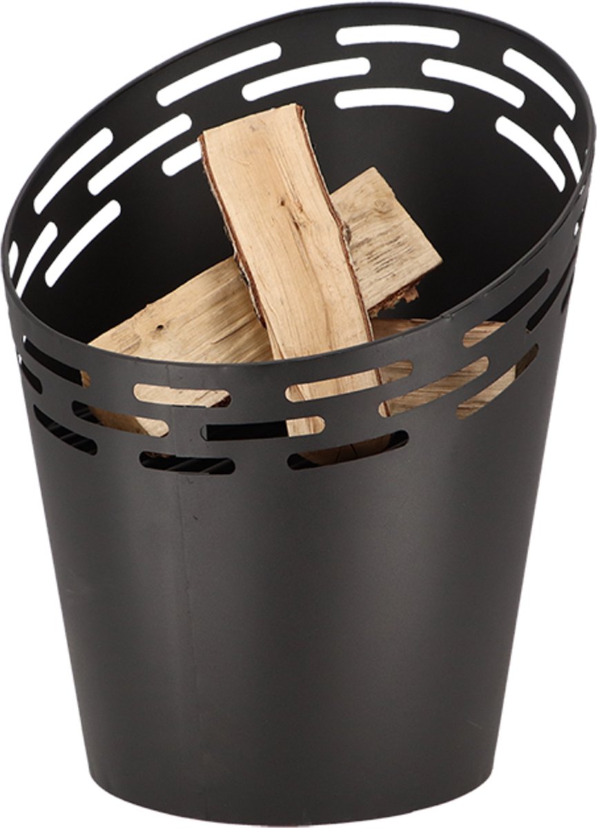 Vuuremmer Zwart - stijlvol design met laser cut strepen