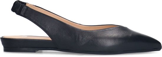 Manfield - Femme - Slingbacks en cuir Zwart - Taille 40