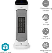 Bol.com Nedis SmartLife Elektrische Kachel – Keramische Kachel – 2 Standen – 2000W – Timer – Display – Wit aanbieding
