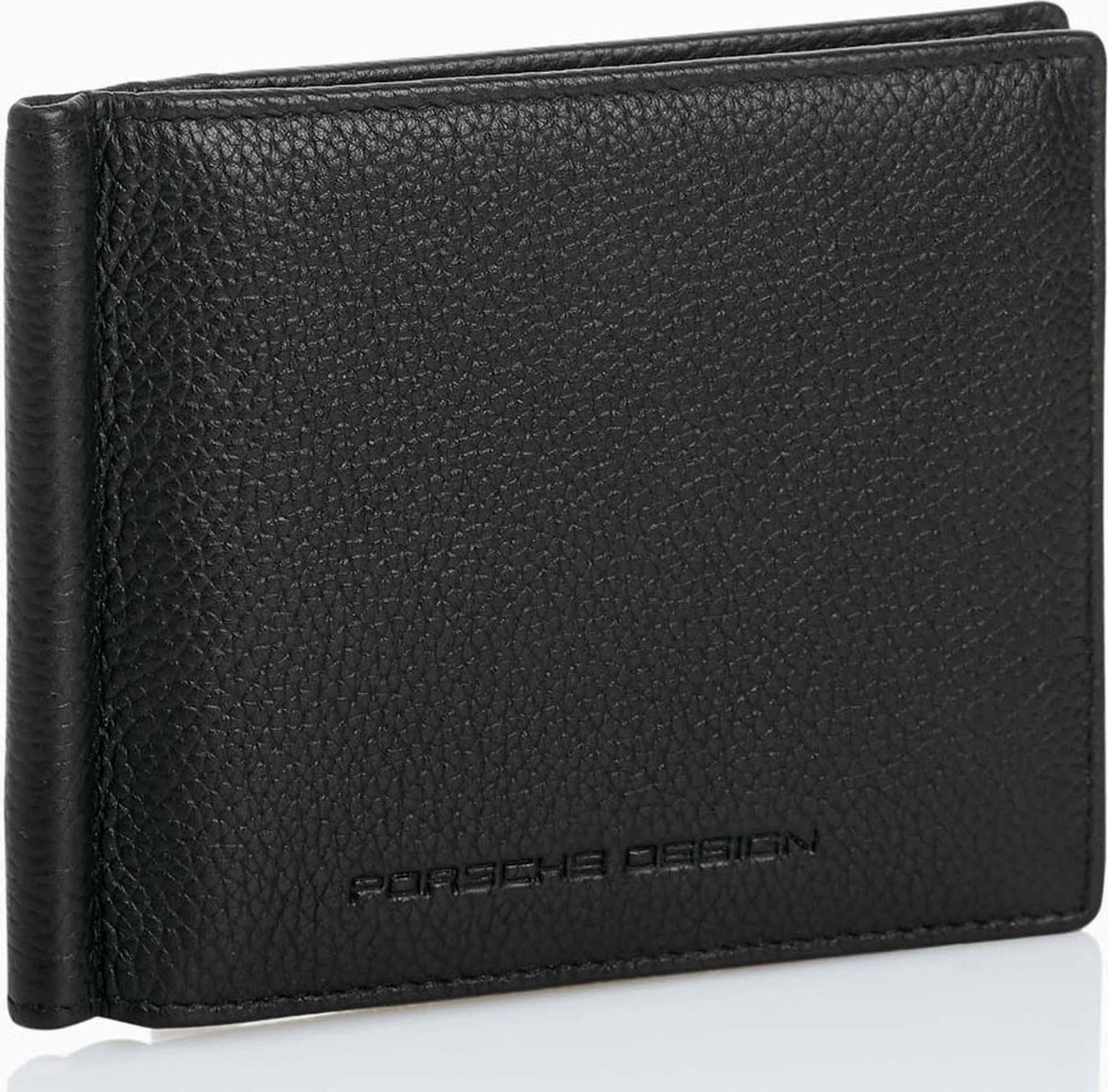 PORSCHE DESIGN Leren Dollarclip Voyager Wallet 4 Black Zwart