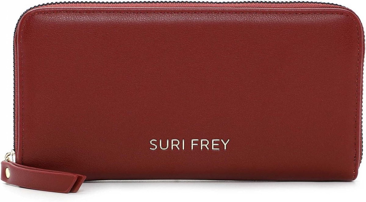 SURI FREY Portemonnee Tiffany Zip Around Wallet Darkred Donkerrood