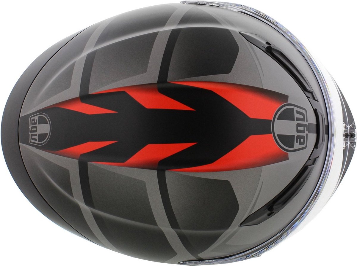 AGV K6 S Karve Matt Black/Grey/Red - Maat L - Integraal helm - Scooter helm - Motorhelm - Zwart - Scooterhelmen mannen en vrouwen. – foto 6