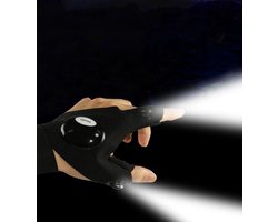 *** Vingerloze handschoen met LED-licht, zaklamp, reparatiefunctie en perfect voor sport en camping - Klussen Outdoor Survival Festival Feest van Heble® ***