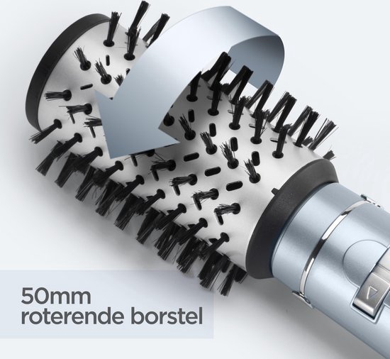BaByliss Hydro Fusion Fohnborstel AS773E - Roterende krulborstel met 2 draairichtingen - Dubbel Ionisch Systeem - Ø 50mm borstel - 3 temperatuurinstellingen / 2 snelheden [Airstyler]
