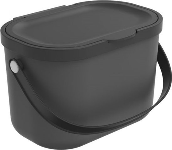 Rotho - Poubelle - Seau à compost - poubelle biologique - 3,2 L - Anthracite