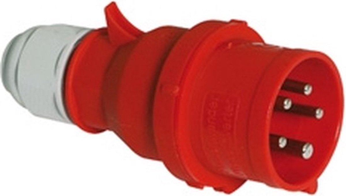 CEE STEKKER 400V ROOD QC