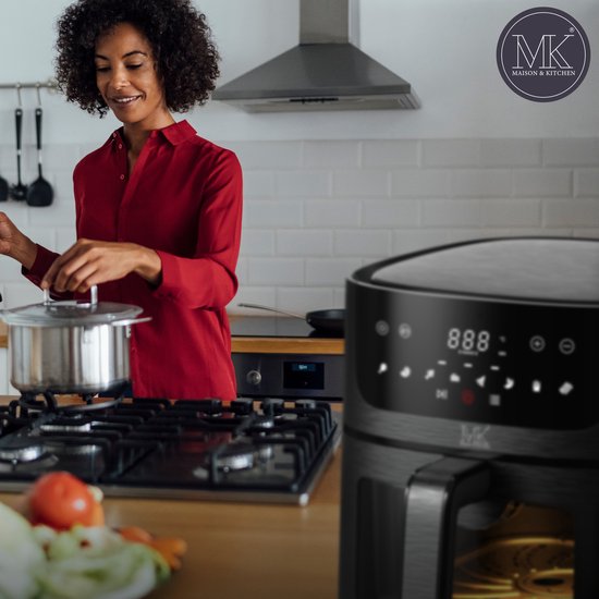 Airfryer heteluchtfriteuse met 6 verschillende kookprogramma's