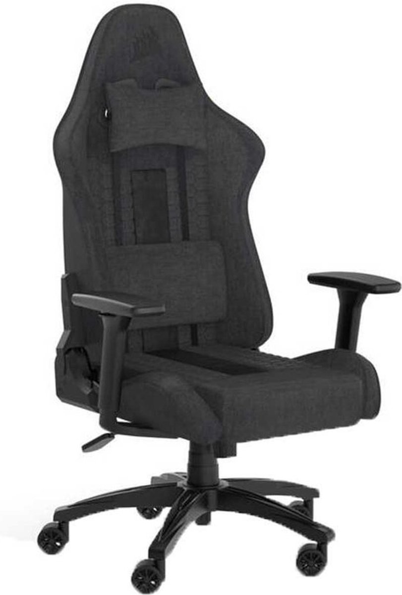 Afbeelding 2 van Corsair TC100 - Relaxed Gaming Stoel - Stoffen - Zwart/Grijs
