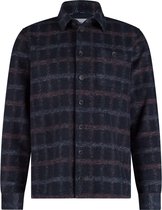 State Of Art Surchemise Wool Blend Check Navy - Taille 3XL - Homme