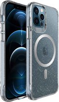 imoshion Coque adaptée pour iPhone 12 Pro / 12 - Coque arrière imoshion à Glitter adaptée pour MagSafe 2.0 - Argent