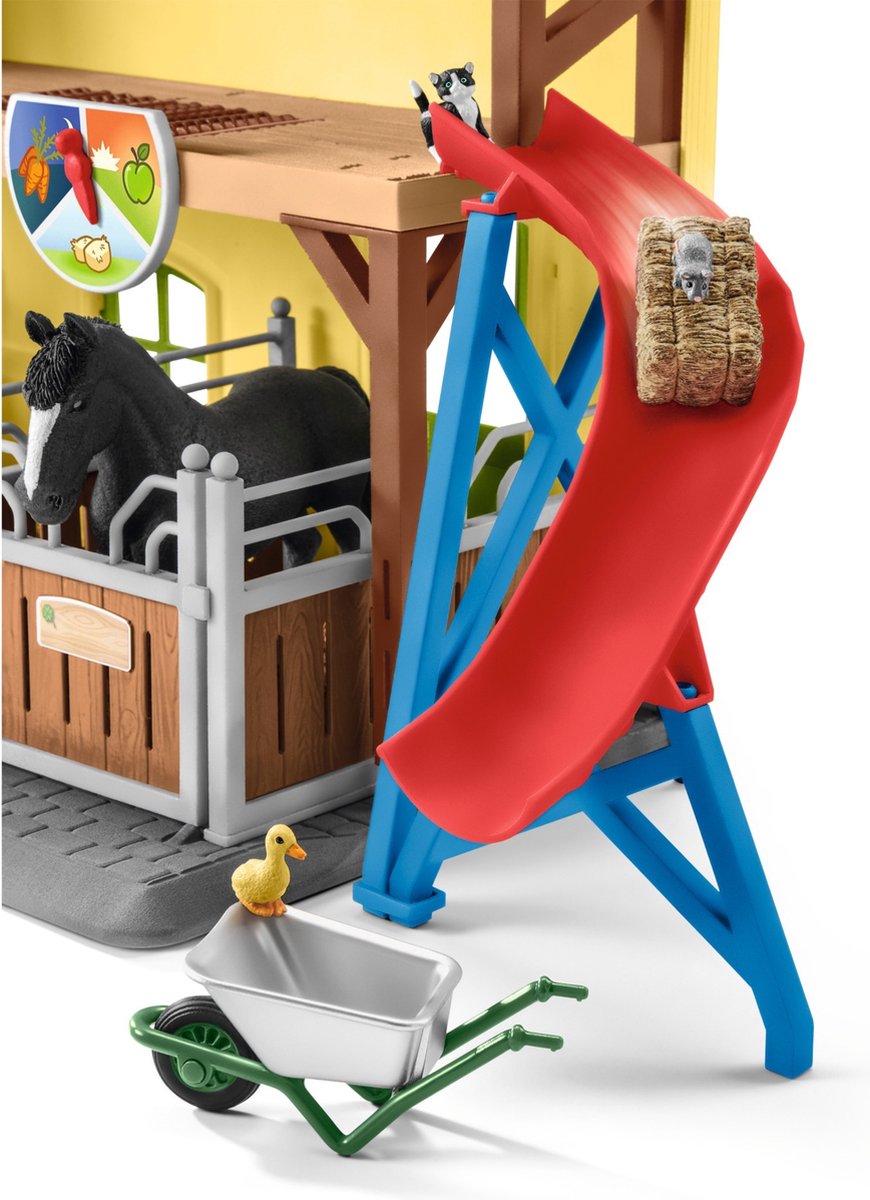 schleich FARM WORLD - Paardenstal - Paarden Speelgoed - 2 Paarden en Boerderij Speelfiguren - 82 onderdelen — afbeelding 13