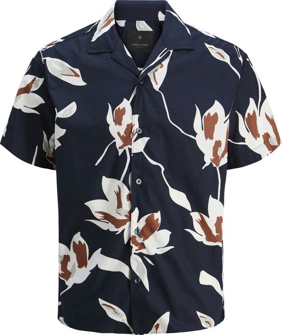 Jack Jones Blulincoln Print Resort S/s Shirt Ln Four Leaf Clover