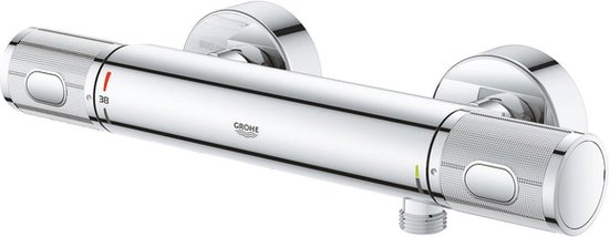 GROHE QuickFix Precision Feel Thermostatische Douchekraan - EcoJoy - CoolTouch - incl. koppelingen - 15 cm