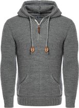 Carisma Casual Gebreide Heren Trui Met Rits En Capuchon XXL bol