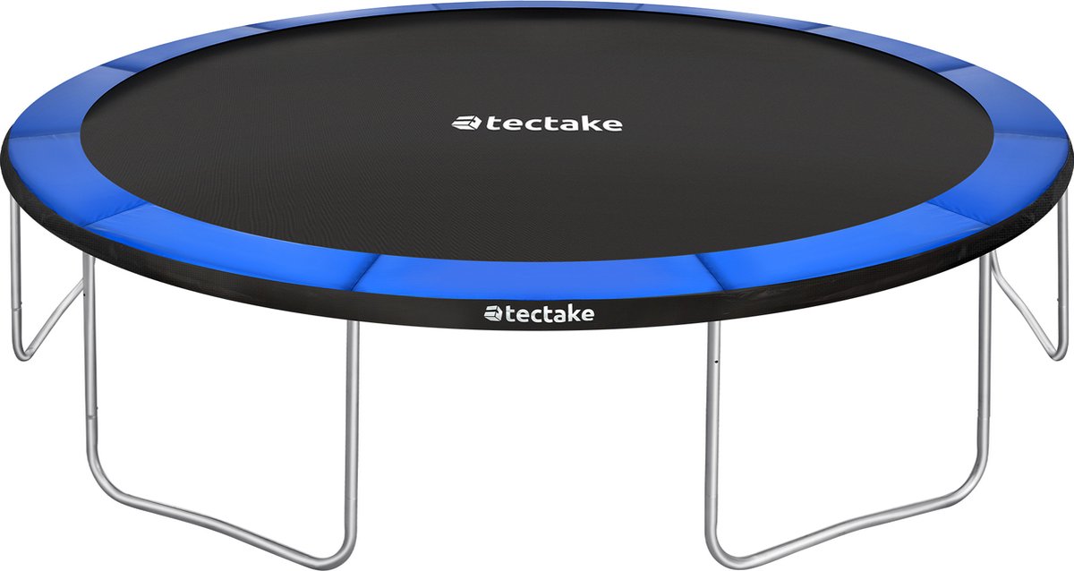 tectake® Trampoline met Veiligheidsnet en Trap - 366 cm - Veilig en Stevig voor Buiten - Tuintrampoline - Fitnesstraining - Kindertrampoline — afbeelding 7