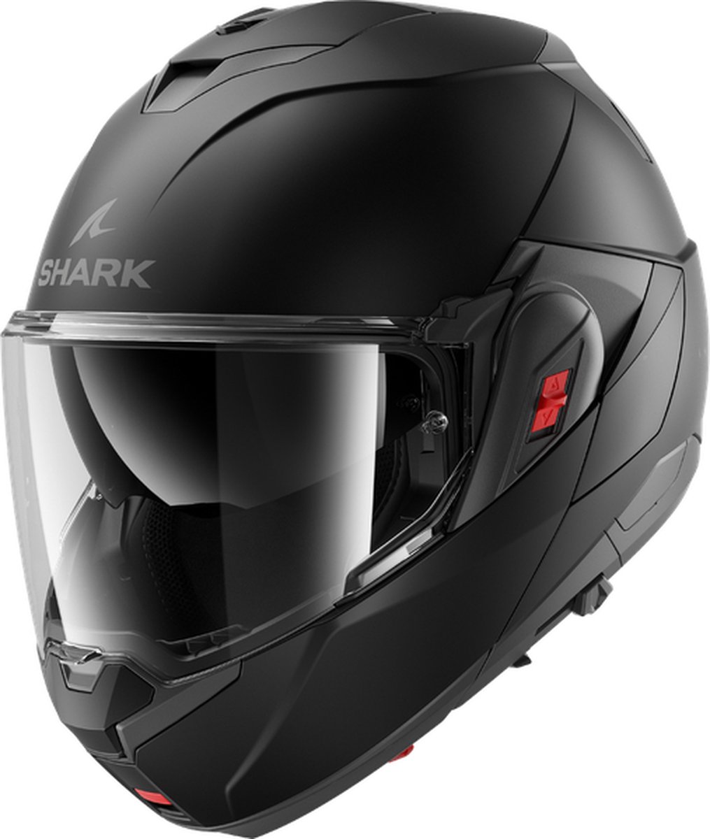 SHARK Oxo Blank Mat Zwart Mat KMA Systeemhelm - Maat S - Helm – foto 3