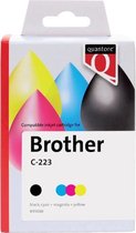 Inkcartridge quantore bro lc-223 zwart+3 kleuren