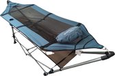 Bol.com Hangmat met Opvouwbaar Frame – Ideaal voor binnen en buiten. Stevig gepoedercoat stalen frame ondersteunt tot 135 kg. Li... aanbieding