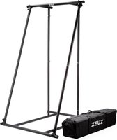 ZEUZ Pull Up Bar Rack Incl. Tas – Optrekstang Station voor Fitness, Calisthenics, CrossFit Training – Draagbaar - Staal