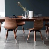 16 stuks rechthoekige siliconen stoelpootbeschermers, 20 x 40 mm, stoelpootdoppen ter voorkoming van krassen op de hardhouten vloer