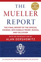 De omslag van 'The Mueller Report'. De tekst luidt 'The Mueller Report', 'The Final Report of the Special Counsel into Donald Trump, Russia, and Collusion' en 'As Issued by the Department of Justice'.