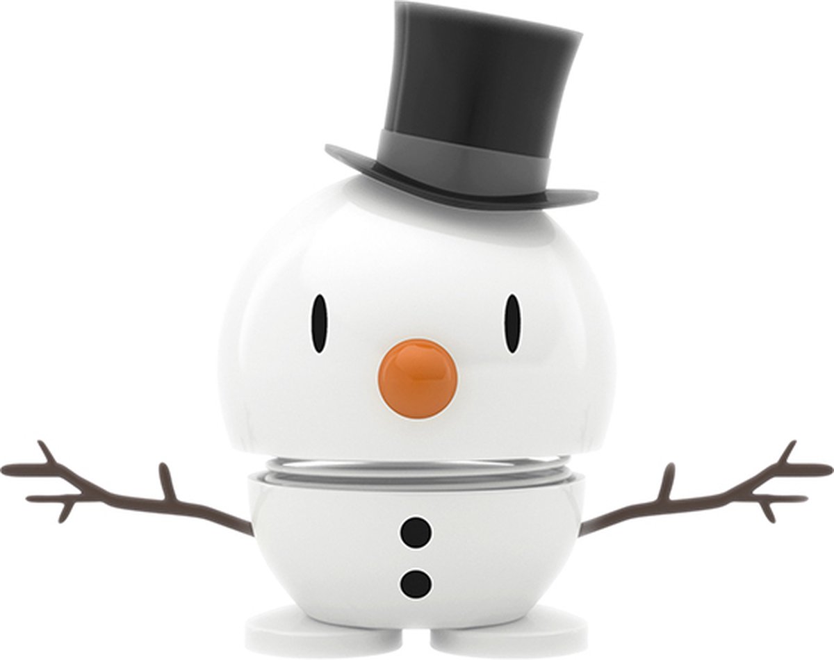 Hoptimist Sneeuwpop Decoratie - S - Wit - Kerstdecoratie & Kerstversiering voor Woonkamer of Kantoor - Leuk Kerstcadeau Idee voor Familie, Vrienden en Kinderen