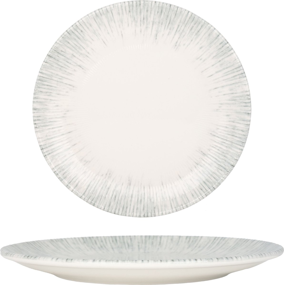 Bonna Dinerbord - Iris - Porselein - 30 cm - set van 6