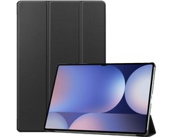 Cazy tablet Hoes geschikt voor Samsung Galaxy Tab S10 Ultra / Tab S9 Ultra 14.6 inch - TriFold Bookcase - Zwart