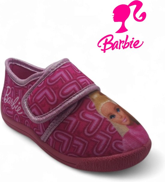 Mattel - Barbie pantoffels voor meisjes - roze fushia sloffen maat 24