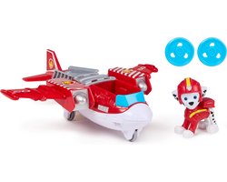 foto van PAW Patrol - Luchtredding - Marshall reddingsvliegtuig met speelfiguur, projectielwerper en 2 projectielen