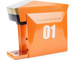 Capadeli 4 in 1 Multi Capsule Koffiemachine Compatibel met Nespresso, Dolce Gusto, K-Cup en Gemalen Koffie (Oranje)