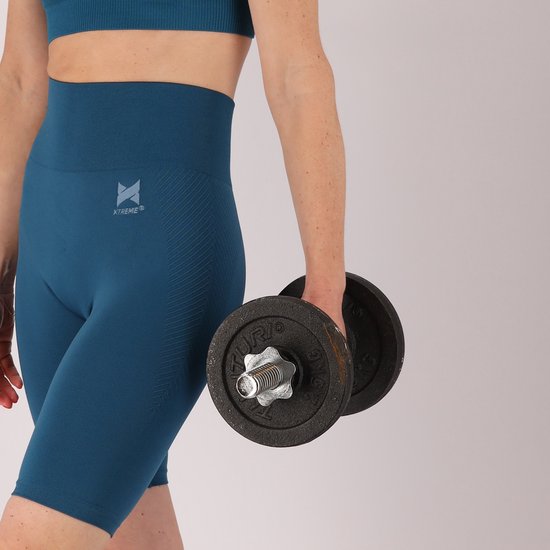 Xtreme - Ensemble de sport femme - Short/ BH - Grijs - S - Short de Sport - Vêtements de Vêtements de sport femme
